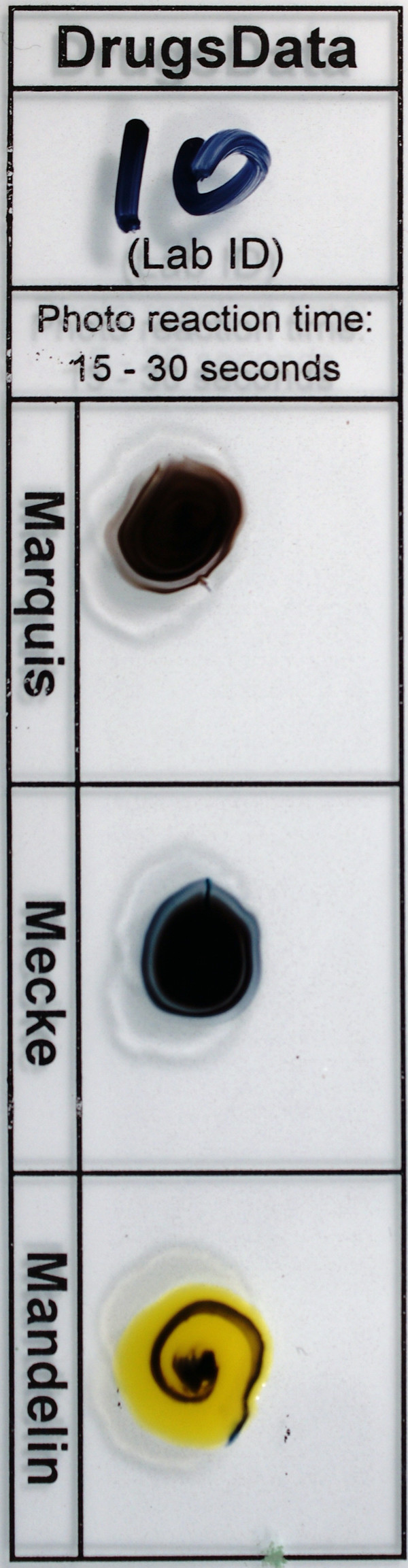 (was EcstasyData) Test Details Result 8921 Ecstasy