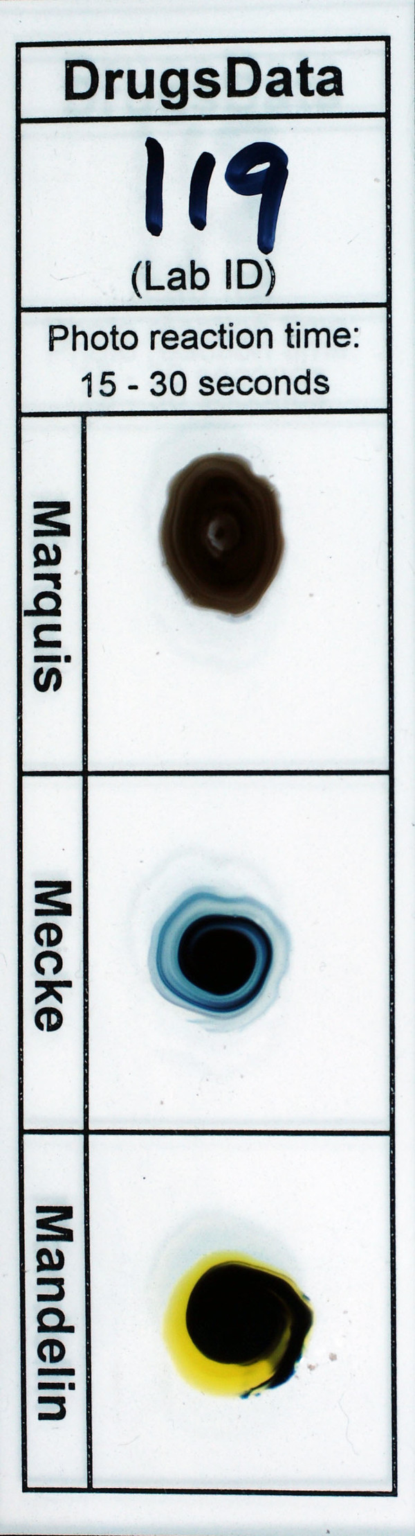 (was EcstasyData) Test Details Result 9745 Ecstasy
